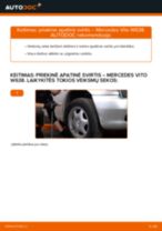 Automechanikų rekomendacijos MERCEDES-BENZ Mercedes W638 Bus 108 CDI 2.2 (638.194) Stabdžių diskas keitimui