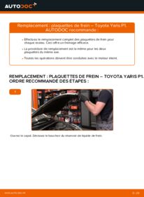 Comment effectuer un remplacement de Plaquettes de Frein sur 1.0 (SCP10_) Toyota Yaris I