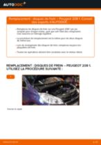 Notre guide PDF gratuit vous aidera à résoudre vos problèmes de PEUGEOT Peugeot 208 CC 1.2 Filtre à Air