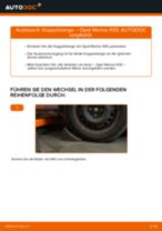 Bremsbeläge auswechseln OPEL MERIVA: Werkstatthandbuch
