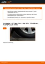 Samodzielna wymiana ożysko piasty koła przód lewy prawy VW - online instrukcje pdf