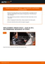 Auto mechanic's recommendations on replacing AUDI Audi A6 C6 2.0 TDI Brake Discs