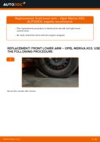 Step-by-step repair guide & owners manual for OPEL MERIVA