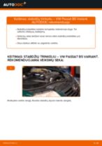 VW PASSAT Stabdžių Kaladėlės keitimas: nemokamas pdf
