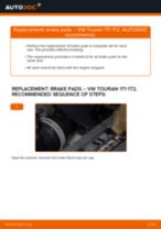 Auto mechanic's recommendations on replacing VW Touran Mk1 2.0 TDI 16V Brake Pads