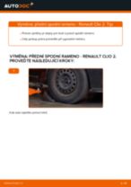Profesionální průvodce výměnou součástky Lozisko kola na tvém autě Renault Clio 2 1.2
