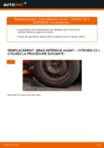 Quand changer Bras oscillant de suspension CITROËN C3 I (FC_) : manuel pdf