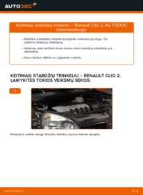 Kaip atlikti keitimą: 1.2 Renault Clio 2 Stabdžių Kaladėlės