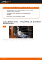 Nomaiņai Piekare OPEL Opel Zafira B 1.8 (M75) - remonta instrukcijas
