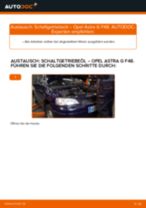 Tipps von Automechanikern zum Wechsel von OPEL Opel Astra G CC 1.6 (F08, F48) Innenraumfilter