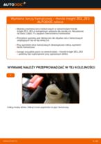 Samodzielna wymiana Tarcze hamulcowe tylne i przednie HONDA - online instrukcje pdf
