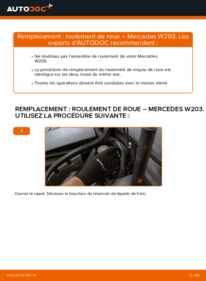 Comment effectuer un remplacement de Roulement De Roues sur C 220 CDI 2.2 (203.006) Mercedes W203