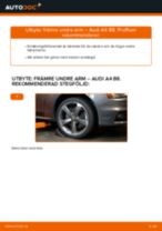 PDF guide för byta: Bärarm AUDI A4 Sedan (8K2, B8) bak och fram