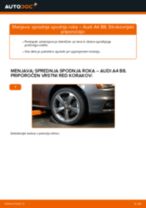 Avtomehanična priporočil za zamenjavo AUDI Audi A4 B8 Sedan 1.8 TFSI Oljni filter