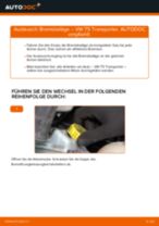 Brauchbare Handbuch zum Austausch von Bremsbeläge beim VW TRANSPORTER