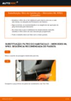 Mudar Foles para amortecedores e batentes: instrução pdf para MERCEDES-BENZ M-CLASS