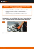 MERCEDES-BENZ Motorölfilter auto ersatz selber wechseln - Online-Anweisung PDF