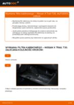 Kiedy wymienić Filtr kabinowy przeciwpyłkowy NISSAN X-TRAIL (T30): pdf poradnik