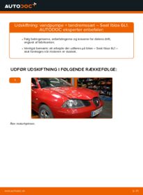 Udskift vandpumpe & tandremssæt - Seat Ibiza 6L1 | Brugeranvisning