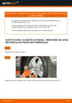 Instalación Juego de cojinete de rueda MERCEDES-BENZ M-CLASS (W163) - tutorial paso a paso