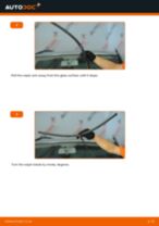 How to replace and adjust Windscreen wipers VW SHARAN: pdf tutorial