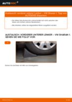 Hinweise des Automechanikers zum Wechseln von VW Sharan 7M 2.0 TDI Spurstangenkopf