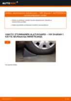 Automekaanikon suositukset VW VW Sharan 1 2.0 TDI -auton Pyöränlaakerit-osien vaihdosta