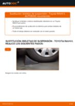 Cómo cambiar: bieletas de suspensión de la parte delantera - Toyota RAV4 II | Guía de sustitución