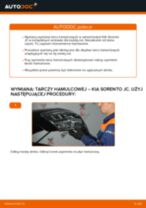 PDF instrukcja wymiany: Tarcze hamulcowe KIA SORENTO I (JC) tylne i przednie