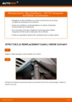 Remplacement Filtre a air de l'habitacle VW TRANSPORTER : pdf gratuit