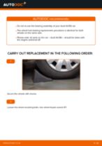 Changing Wheel Bearing AUDI A4: workshop manual