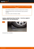 Nomaiņai Piekare TOYOTA Toyota Yaris p1 1.4 D-4D (NLP10_) - remonta instrukcijas