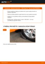 Online průvodce zdarma jak obnovit Uložení tlumičů VW GOLF IV (1J1)