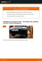 Kaip pakeisti ir sureguliuoti Alyvos filtras VW PASSAT: pdf pamokomis