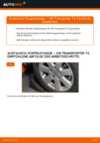 Einbau von Stabilisator Koppelstange beim VW TRANSPORTER IV Bus (70XB, 70XC, 7DB, 7DW) - Schritt für Schritt Anweisung
