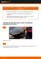 Reparaturanleitung Opel Corsa A CC kostenlos