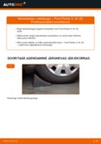 Online käsiraamat Piduriklotside komplekt seisupidur iseseisva asendamise kohta Audi A6 C5 Avant
