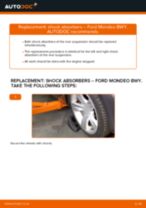 How to change rear shock absorbers on Ford Mondeo BWY – replacement guide