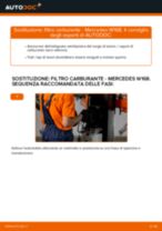 PDF manuale di sostituzione: Filtro combustibile MERCEDES-BENZ Classe A (W168) diesel e benzina