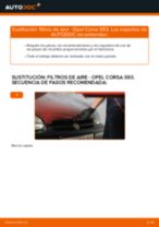 Cómo cambiar: filtros de aire - Opel Corsa S93 | Guía de sustitución