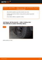 Kaip pakeisti Opel Corsa S93 spyruoklės: priekis - keitimo instrukcija