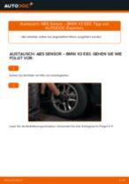 Wann Sensor Raddrehzahl austauschen: PDF Anleitung für BMW X3 (E83)