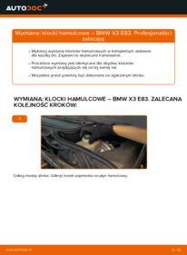 Jak przeprowadzić wymianę: Klocki Hamulcowe w BMW X3