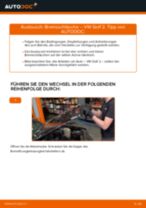 Bremsschläuche auswechseln VW GOLF: Werkstatthandbuch