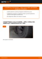 DIY-manual til udskiftning af Hjulbremsecylinder i OPEL CORSA