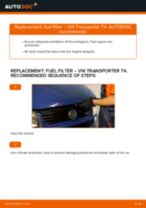 Auto mechanic's recommendations on replacing VW T5 Transporter 2.5 TDI 4motion Fuel Filter