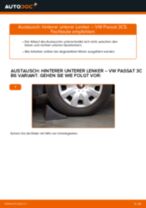VW PASSAT Variant (3C5) Längslenker wechseln: Handbuch online kostenlos
