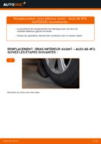 PDF manuel de remplacement: Triangle de suspension AUDI A6 Berline (4F2, C6) arrière et avant