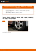 Hvordan skifter man Bærearm bag og foran BMW 5 (E39) - manual online
