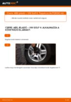 Abs szenzor cseréje: pdf útmutatók VW GOLF
